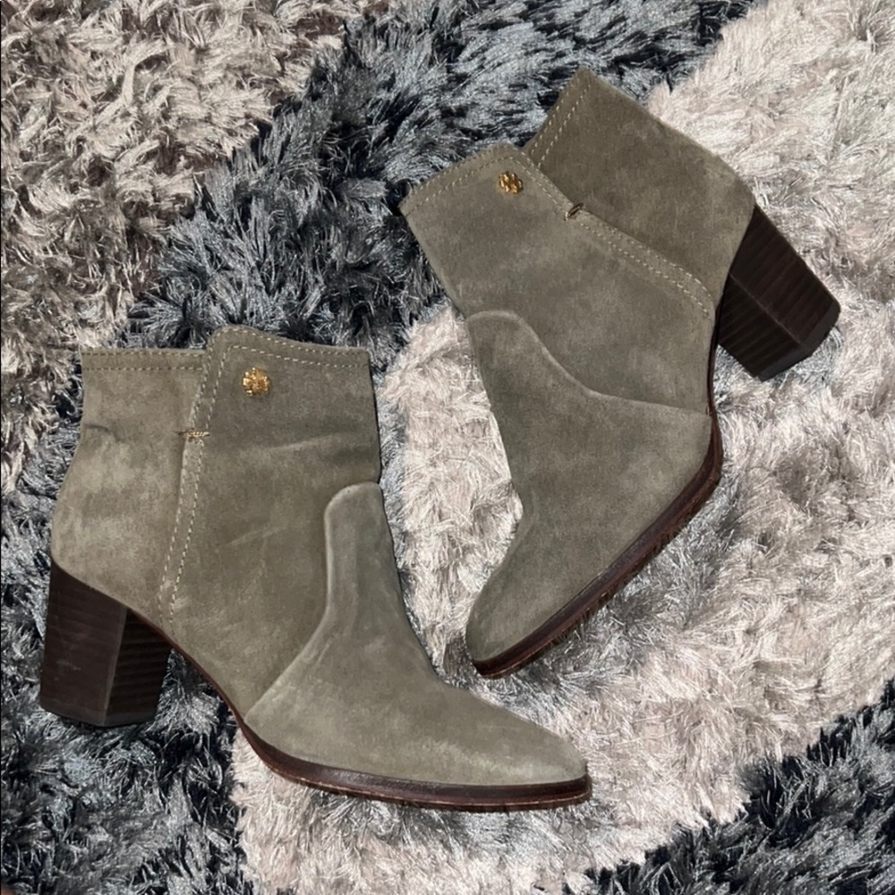 COPY - Tory Burch olive green booties size 6.5